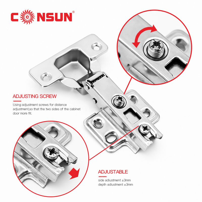 Hot CONSUN Self close 35mm cup CN cupboard furniture kitchen cabinet two way concealed hinge