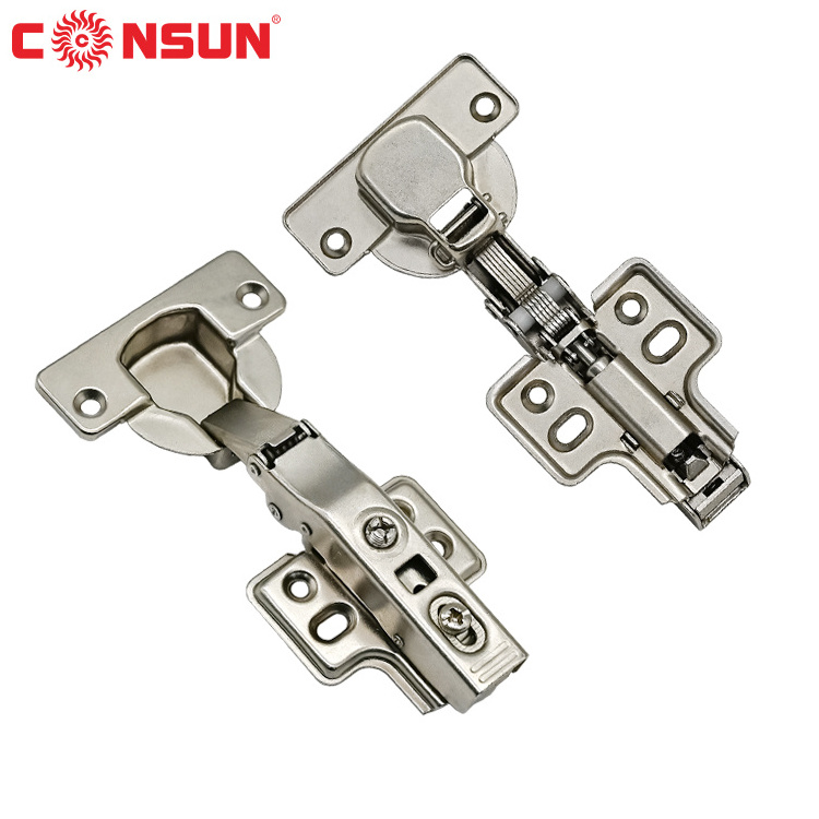 Hot CONSUN 40mm Cup Steel Soft Closing Hinge One Way Clip on Kitchen Cabinet Door Furniture Hinges