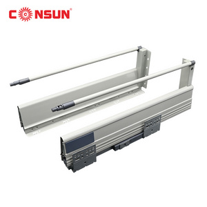 Box Modular Kitchen Cabinets Kitchen Drawer System Soft Closing Metal Drawer Slide