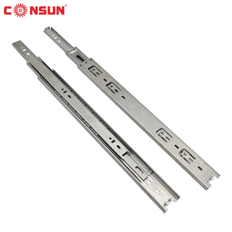 Factory 48 Locking Drawer Slides Stainless Steel Fgv/European Type Telescopic Channel Drawer Slide The Drawer