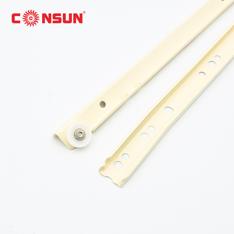 Consun Self closing Type Fgv Powder Coating Drawer Slide Metal Telescopic Drawer Slide Channel Euro Drawer Slide