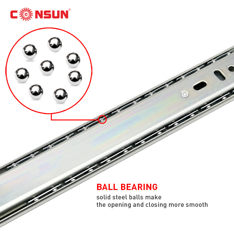 Manufacturing telescopic channel rails ball bearing cabinet drawer slides