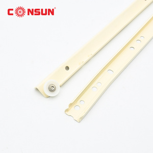 coated slide nylon wheel rails powder coated drawer slide bottom mount roller Drawer Slides