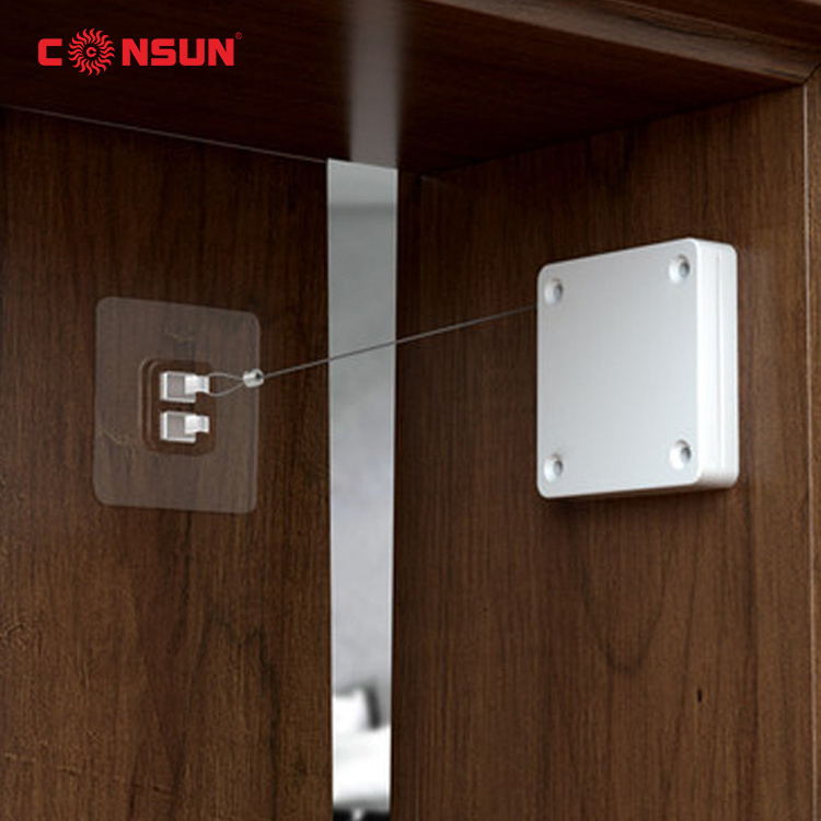 CSM010-W Heavy Duty Automatic Punch Free Door Closer Home Easy Installation Silent Door Closer