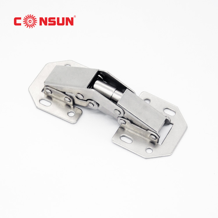 High Quality  4 Inch 90 Degree Special Frog Hinge Easy On Hinge Furniture Kitchen Cabinet Hinges EH001