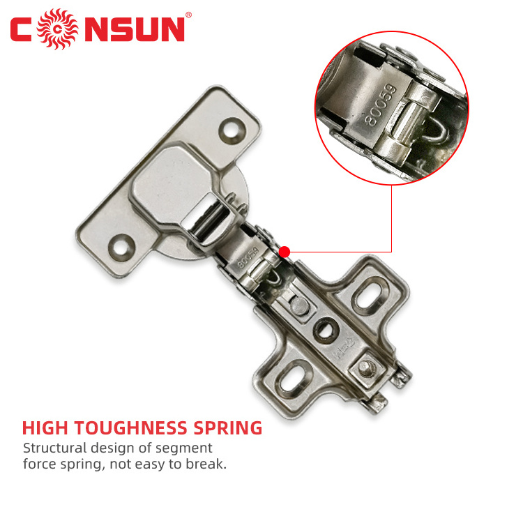 Consun Hot Sales CN Hinge 35mm Cup Slide On Two Way Concealed Hydraulic Furniture Hardware Kitchen Cabinet Door Hinge