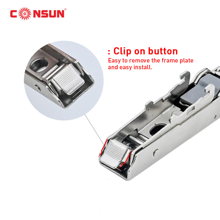 SP15-07L Mounting Plate Concealed Liner Plate 3D Cabinet Furniture Kitchen Hardware Hydraulic Clip On soft close Hinge