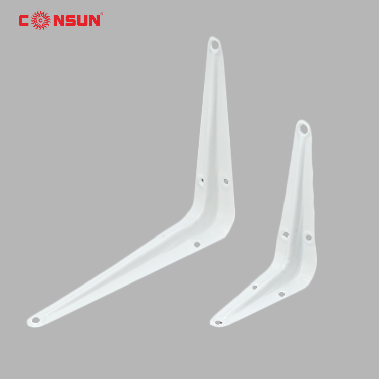 CONSUN Manufacturer Triangle Display Storage Bracket Wall Metal Shelf Support Brackets