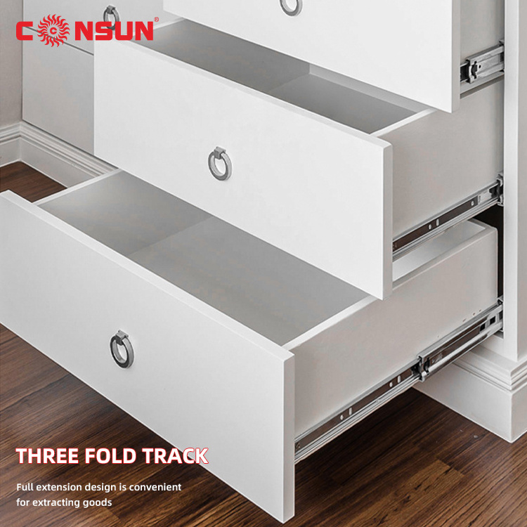 Factory 48 Locking Drawer Slides Stainless Steel Fgv/European Type Telescopic Channel Drawer Slide The Drawer