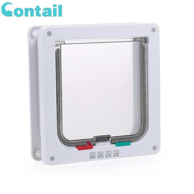 adjustable smart control flap interior cat dog door, Automatic smart cover protective cat gate pet door for exterior