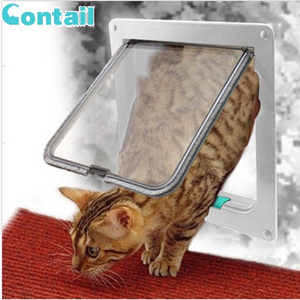 adjustable smart control flap interior cat dog door, Automatic smart cover protective cat gate pet door for exterior