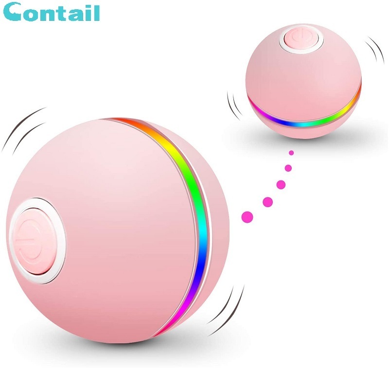 Wholesale Pet Toys and accessories,  ABS plastic feather auto laser smart pet toy cat toy ball with bell