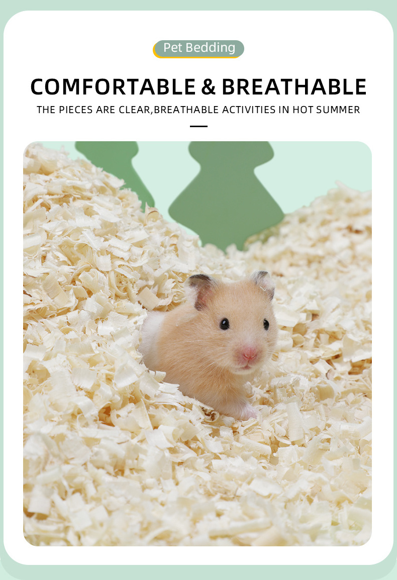 Wholesale Hamster Aspen Wood Shaving Bedding Animal Sawdust Wood Pellet Litter Small Pet Bedding