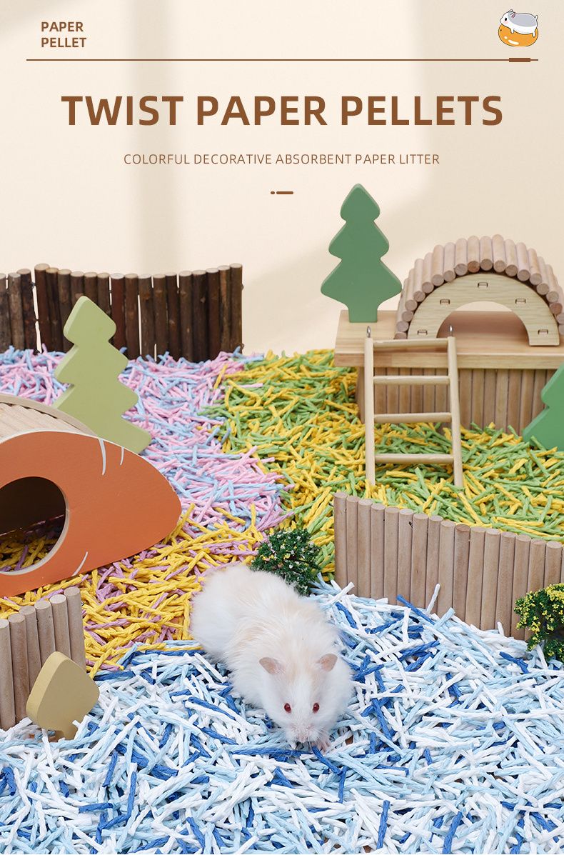 Wholesale Small Animal Decorative Hamster Bedding Paper Pellets For Pets Rabbit Guinea Pig Chinchilla Hedgehog