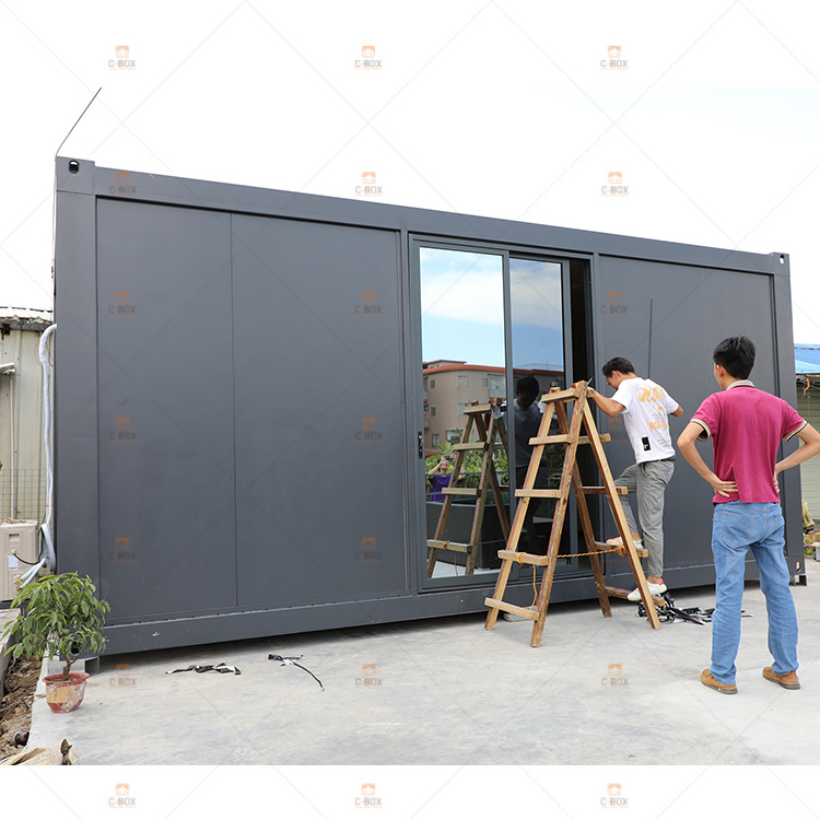 20ft low cost flat pack prefabricated container coffee shop restaurant container food shops