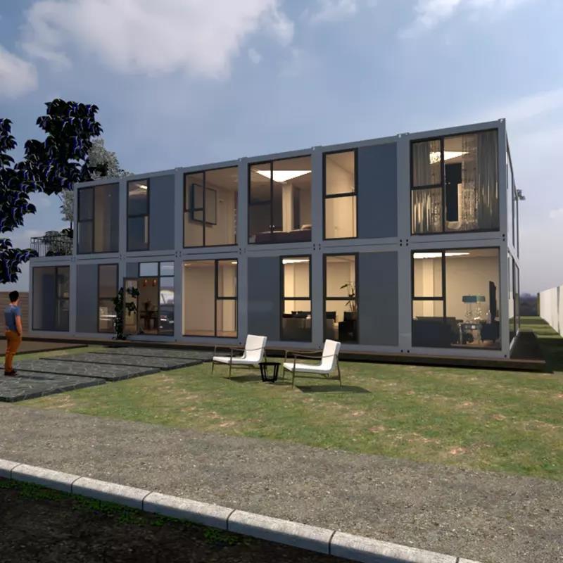 Lower Cheap Modern Flat Pack Mobile 3 Bedroom Prefab Small Home Containers Case House Prefabricated Home Cheap Tiny House