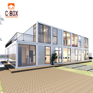 Cbox Steel Buildings Flat Pack Shipping Prefabricated Sandwich Panel Container Folding Portable Garage