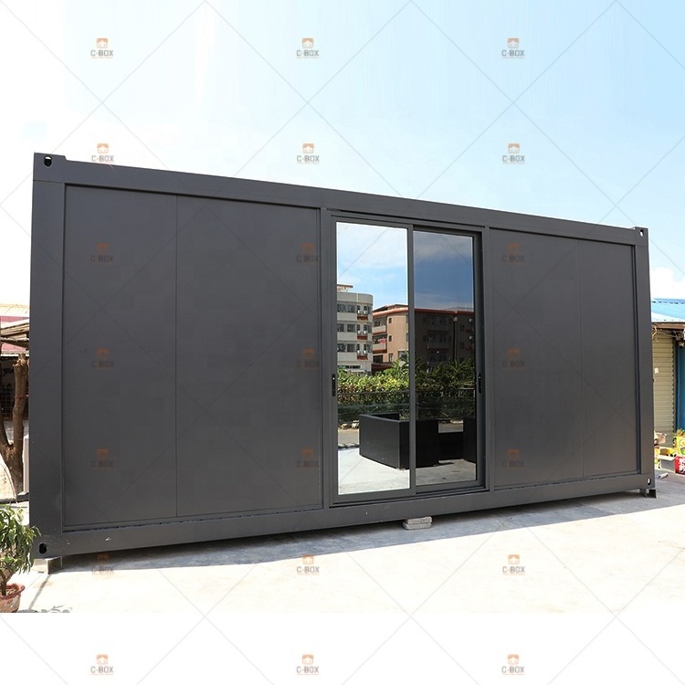 20ft low cost flat pack prefabricated container coffee shop restaurant container food shops