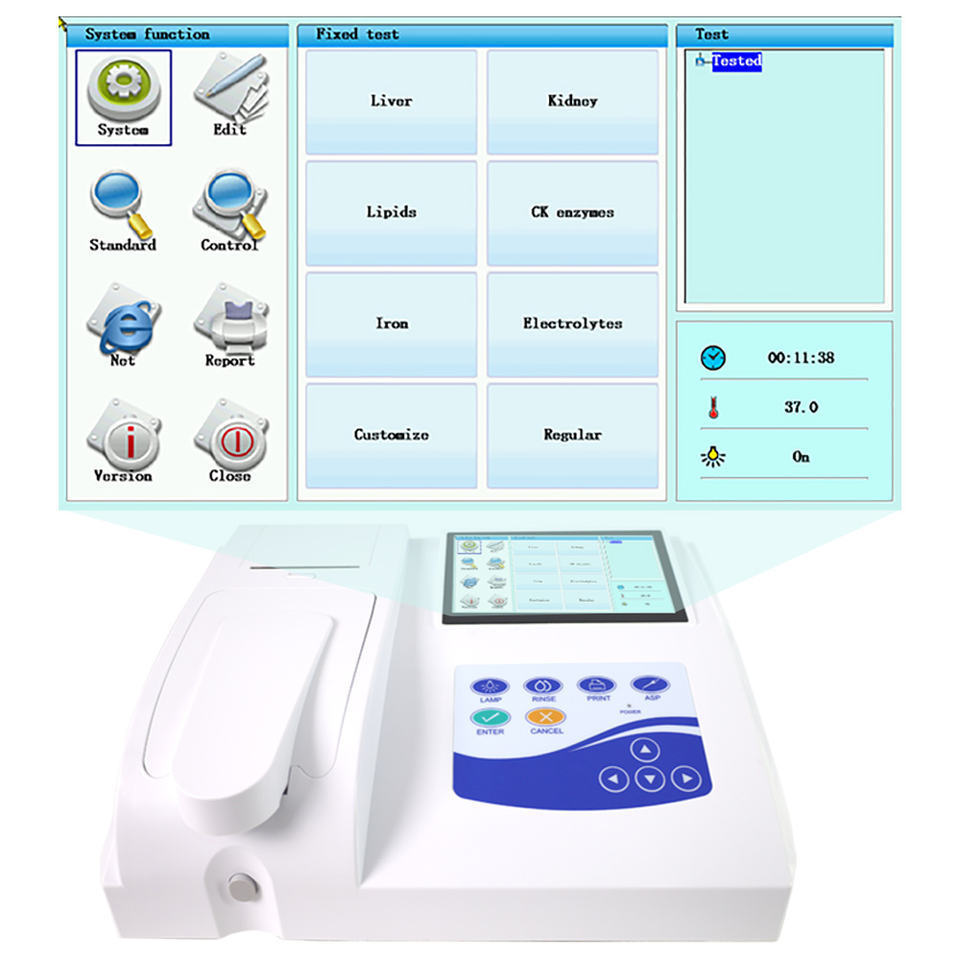 CONTEC BC300 semi-automatic Biochemistry analyzer cheap price test laboratory equipment