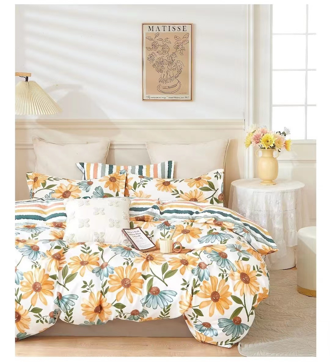 Soft and Cheap Price Bedsheet 100% Polyester Microfiber Disperse Printed Fabric For Bedding sets