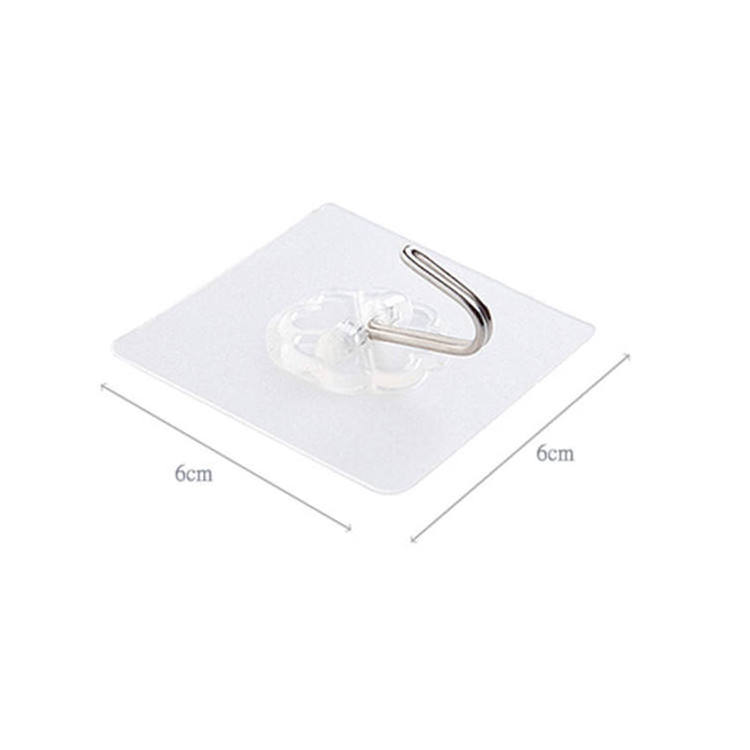 Wall Hooks Strong Adhesive Hooks Clear Transparent Hooks For Towel Loofah Bathrobe Coats Ceiling Hanger