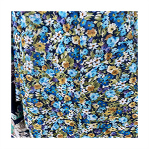 Selling the lowest price inventory chiffon fabric with small flower design