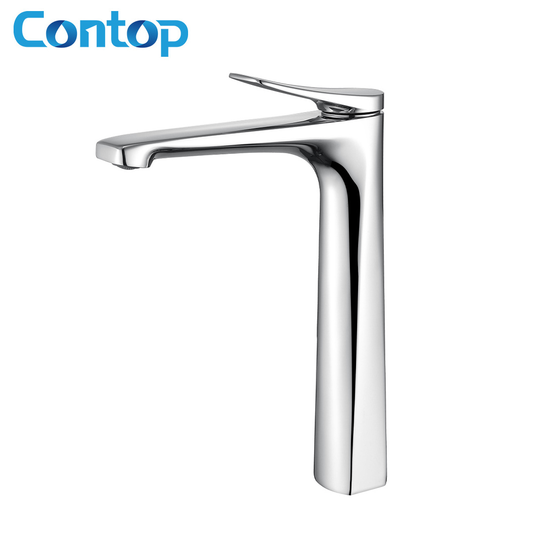 New Product brass Single Hole Sink Cold Kitchen gold water Faucet for Apartment hotel home