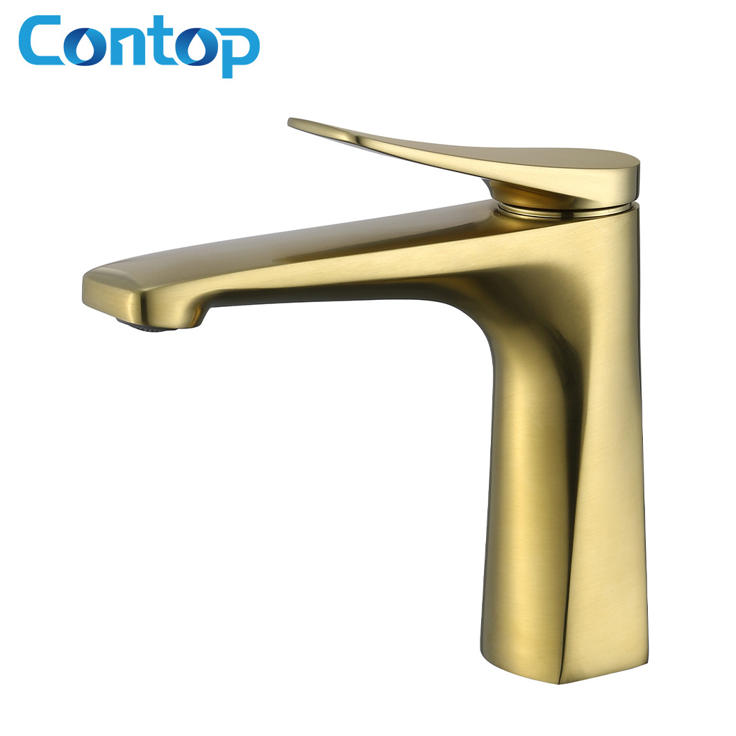 Sanitary ware basin mixer gold brass bathroom wash basin sink faucet