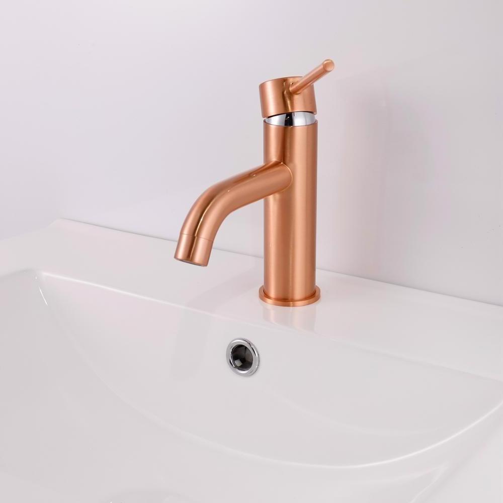 Contop Modern Brushed Brass Basin Tap Australia watermark Bathroom Tap water marked brushed gold faucet