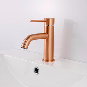 Contop Modern Brushed Brass Basin Tap Australia watermark Bathroom Tap water marked brushed gold faucet