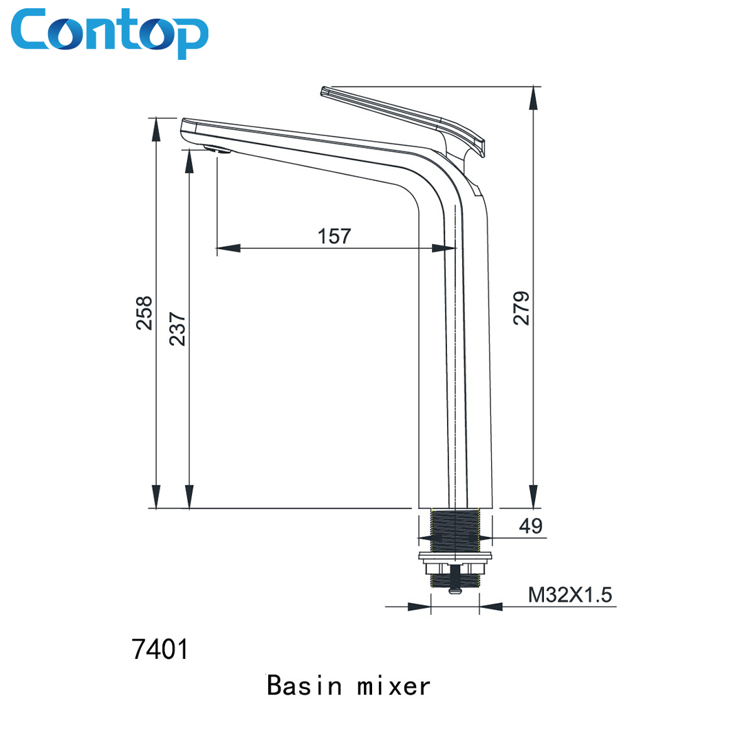 High Quality Sanitary Ware  Bathroom  brass Mixer Faucet tap