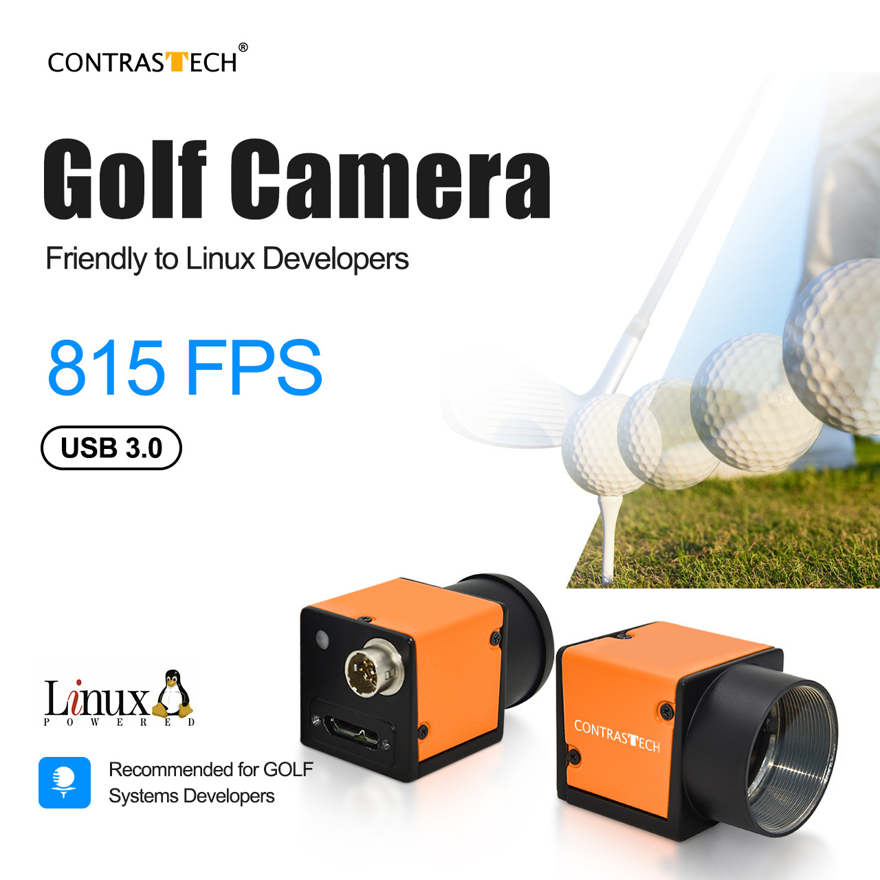 Machine Vision 0.3MP 0.4MP High Speed 300fps 500fps Motion Capture Machine Vision Inspection Camera for Golf Swing system