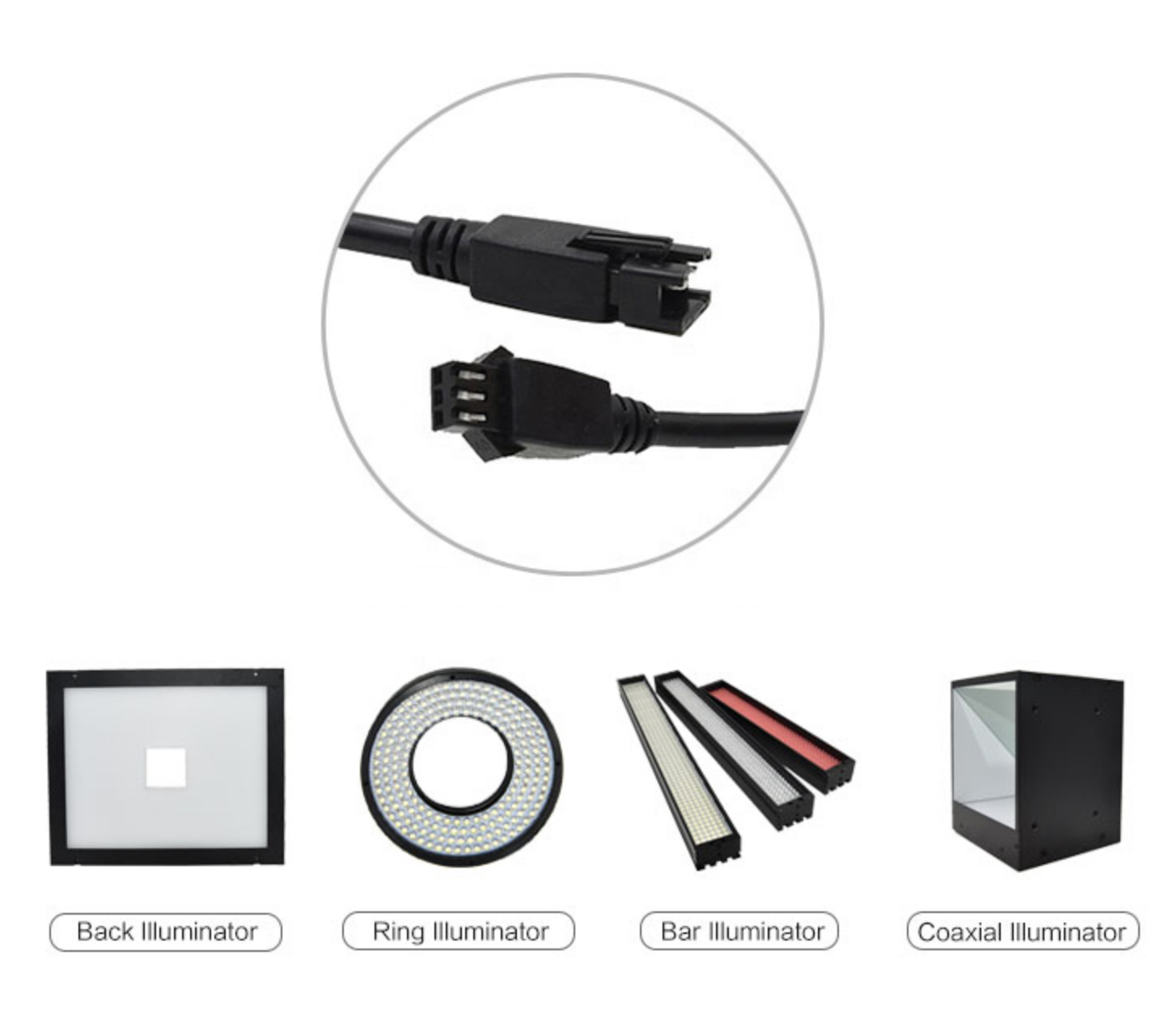 Manufacture sale 70 Degree High Angle Machine Vision Light Fluorescent LED Continuous Ring Light for Industrial Camera