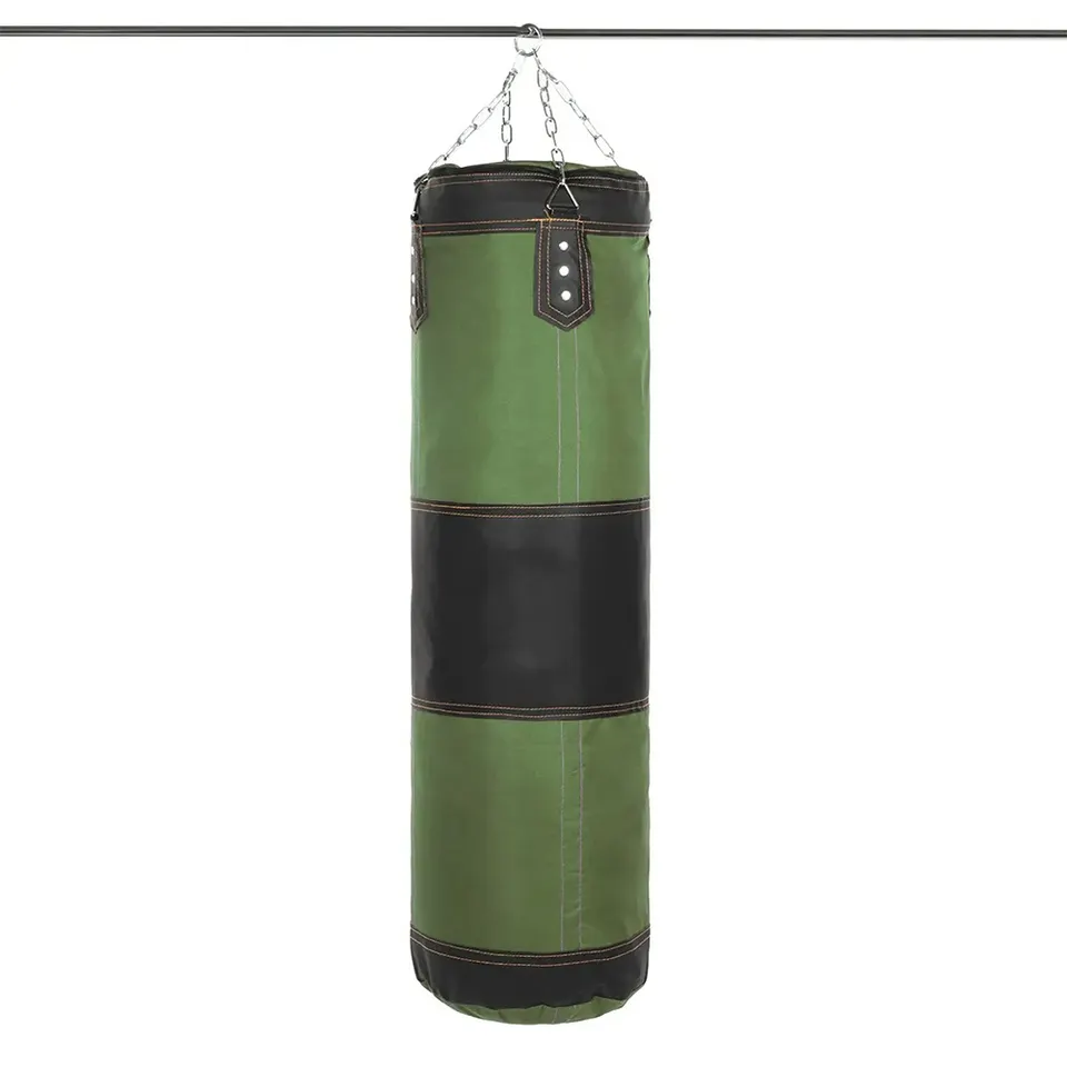 High Quality Custom Boxing Punching Bags Heavy Unfilled Boxing Sand Punch Bag With Chain Made By Contrive Sports