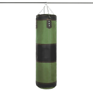 High Quality Custom Boxing Punching Bags Heavy Unfilled Boxing Sand Punch Bag With Chain Made By Contrive Sports