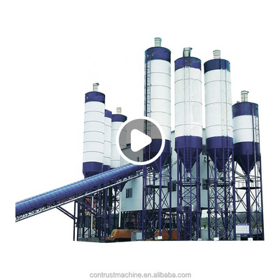 China Supplier Stationary Production Line Portable Concrete Plant Mixing Plant Ready Mix Dry Mobile Concrete Batching Plant