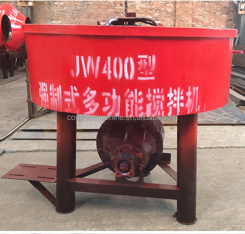 Small capacity construction Equipment JW pan Concrete Mixer