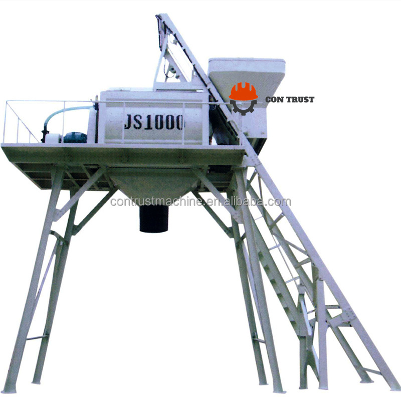 New Material Concrete Mixer 2 Cubic Yards And Cement Vertical Type With Wholesale Direct Sales 3 in one JS Concrete Mixer