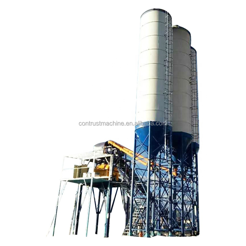 China Supplier Stationary Production Line Portable Concrete Plant Mixing Plant Ready Mix Dry Mobile Concrete Batching Plant