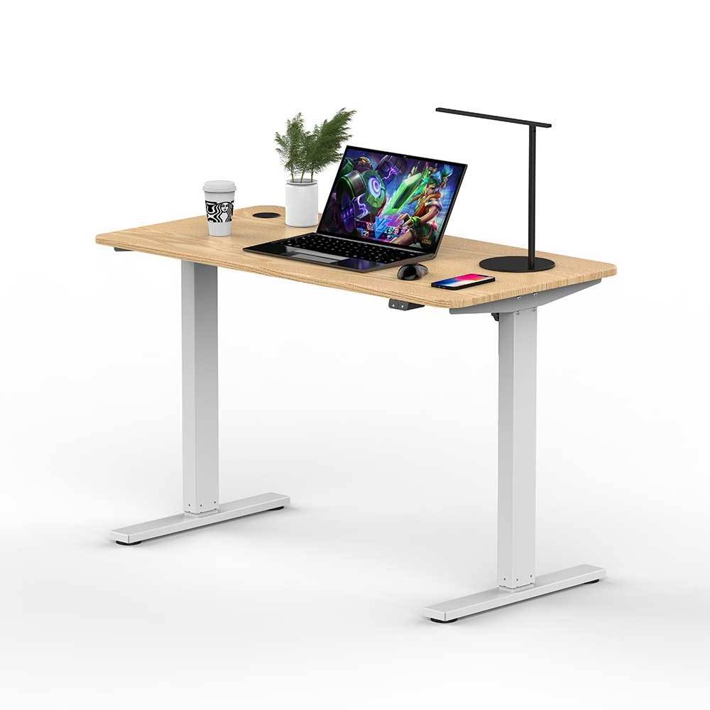 Electric Height Adjustable Table White Standup Desk Ergonomics Smart Cost-effective Standing Computer Sit Stand Desk For Worker