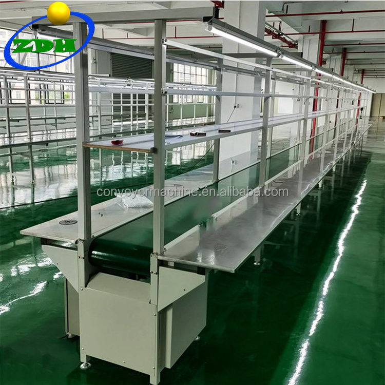 Hongdali Factory Provide Customized Electronic Products Conveyor Belt Assembly Line With Working Table