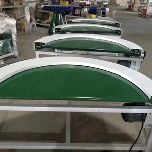 Efficiency Speed Adjustment Turning Curve Belt Conveyor With Pvc Belt