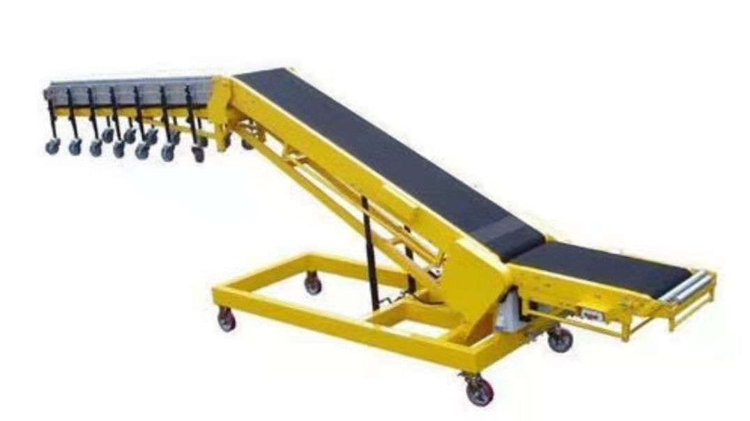 Industrial Inclined Belt Loading and Unloading Belt Conveyor For Truck Ladder Transfer Conveyor