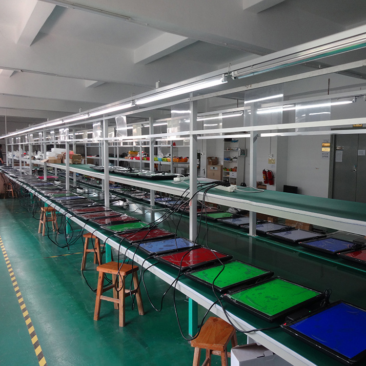 Automatic Solar Panel Belt Conveyor Assembly Line With Work Table