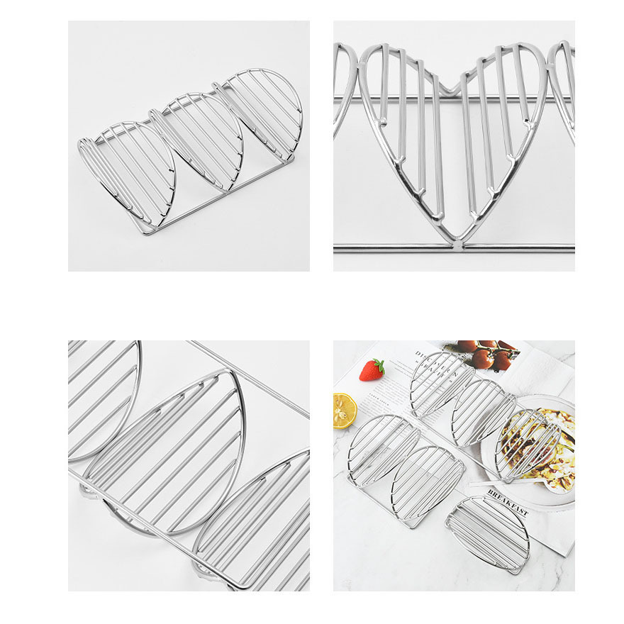 Premium 304 Stainless Steel Shell Taco Stand Holder Pancakes Rack Tray Oven And Dishwasher Safe for Baking