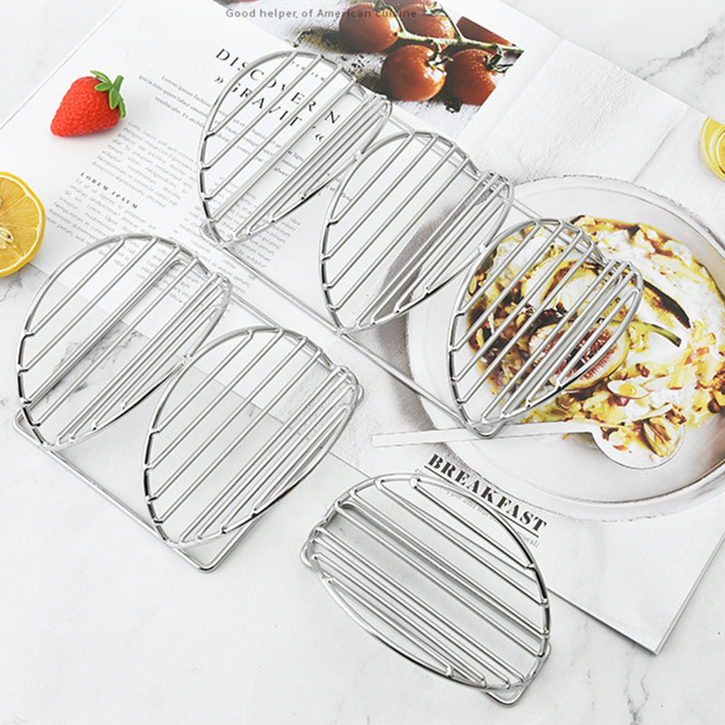 Premium 304 Stainless Steel Shell Taco Stand Holder Pancakes Rack Tray Oven And Dishwasher Safe for Baking