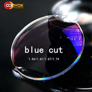 CONVOX 1.56  HMC blue cut lenses blue block eyeglasses lenses resin 1.56 Optical Lenses