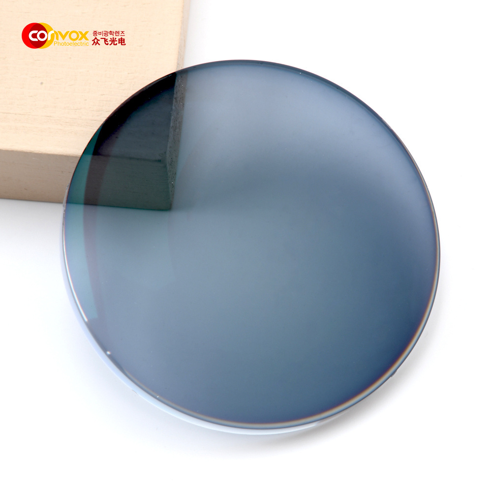 Wholesale SHMC 1.67 Index Photochromic Glasses Optical Lens Photo Grey Spin Eyewear Lenses