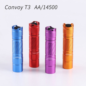 Convoy T3 flashlight ,high CRI, AA 14500 flashlight, 219B 219C