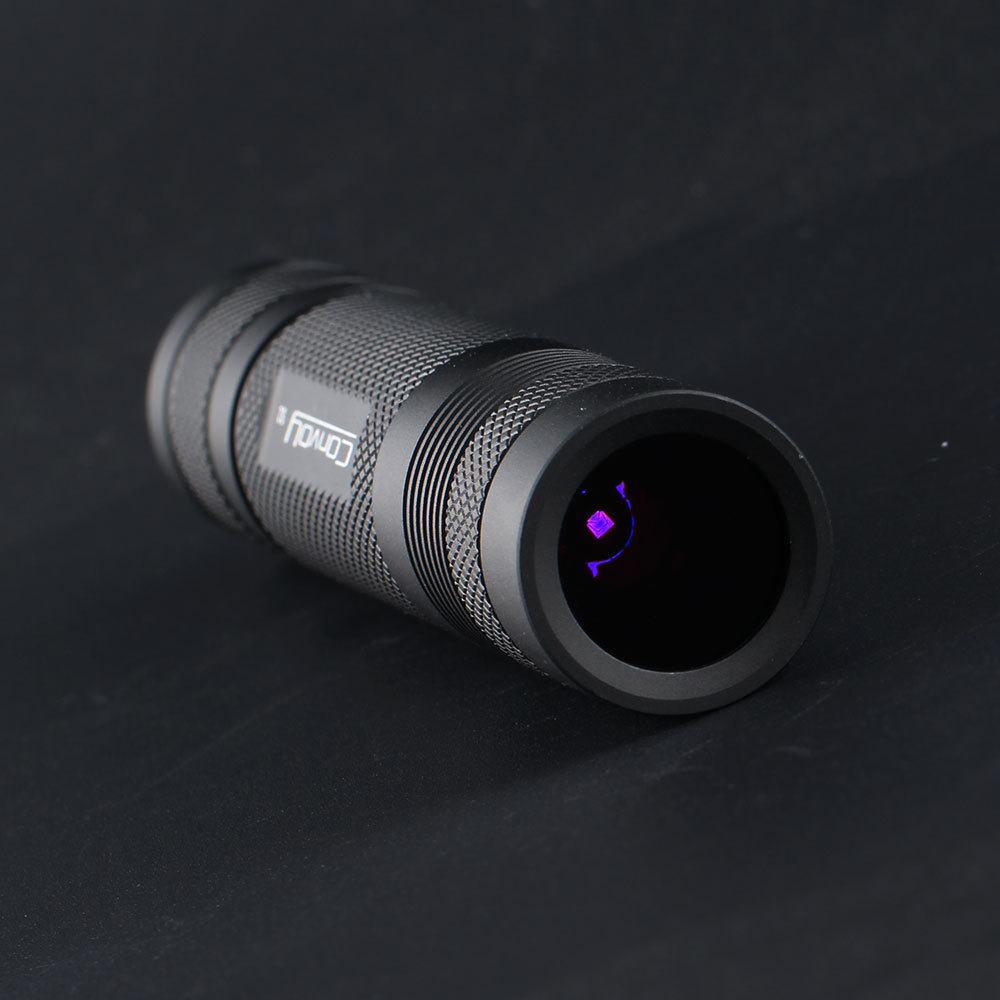 Convoy S2 UV 365nm flashlight ,UV 365nm LED ,7135*3 single mode,zwb2 filter installed,UVA with 18650 battery